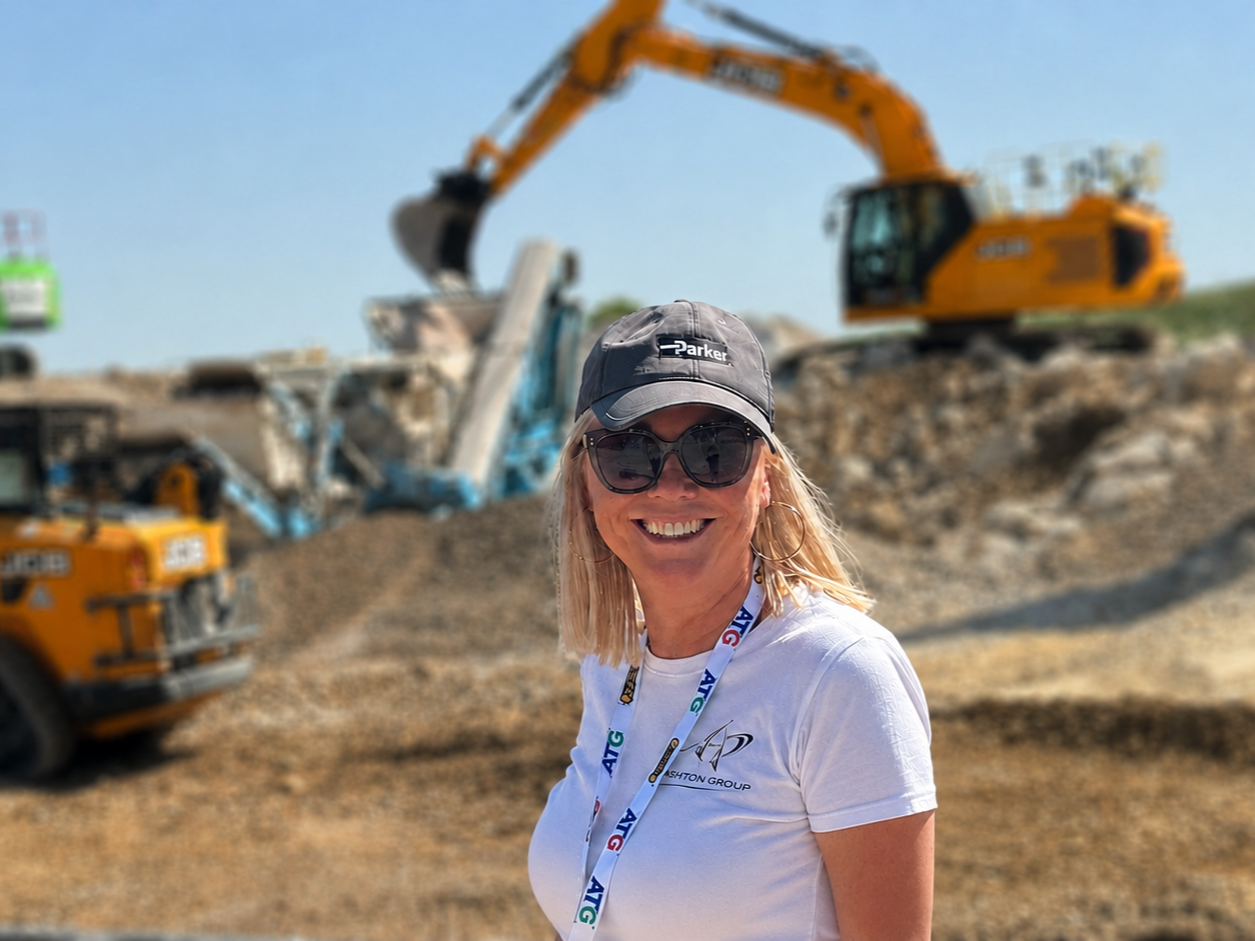 Our MD is rockin that Parker cap.  Looking cool in the baking heat at Hillhead2026.